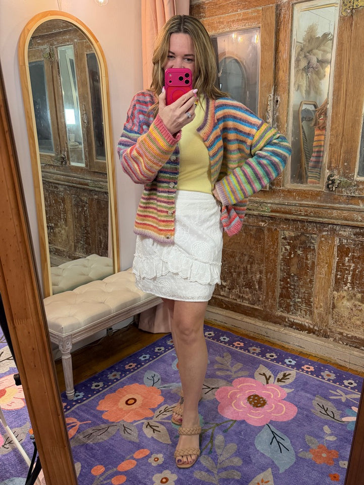 Eyelette Ivory Skirt