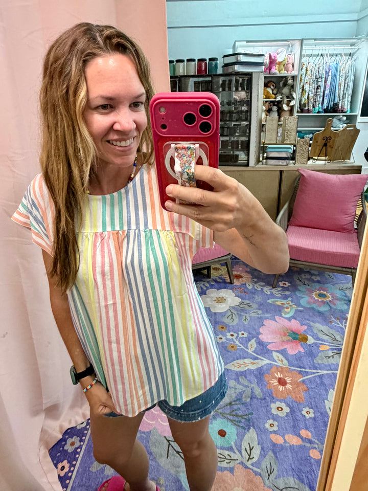 Chasing Sunshine Rainbow Top