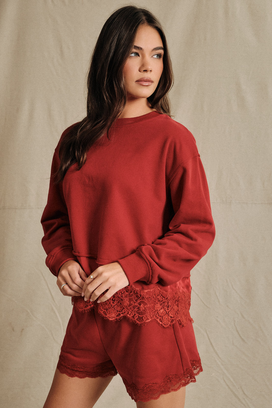 Lace After Hours Sweatshirt