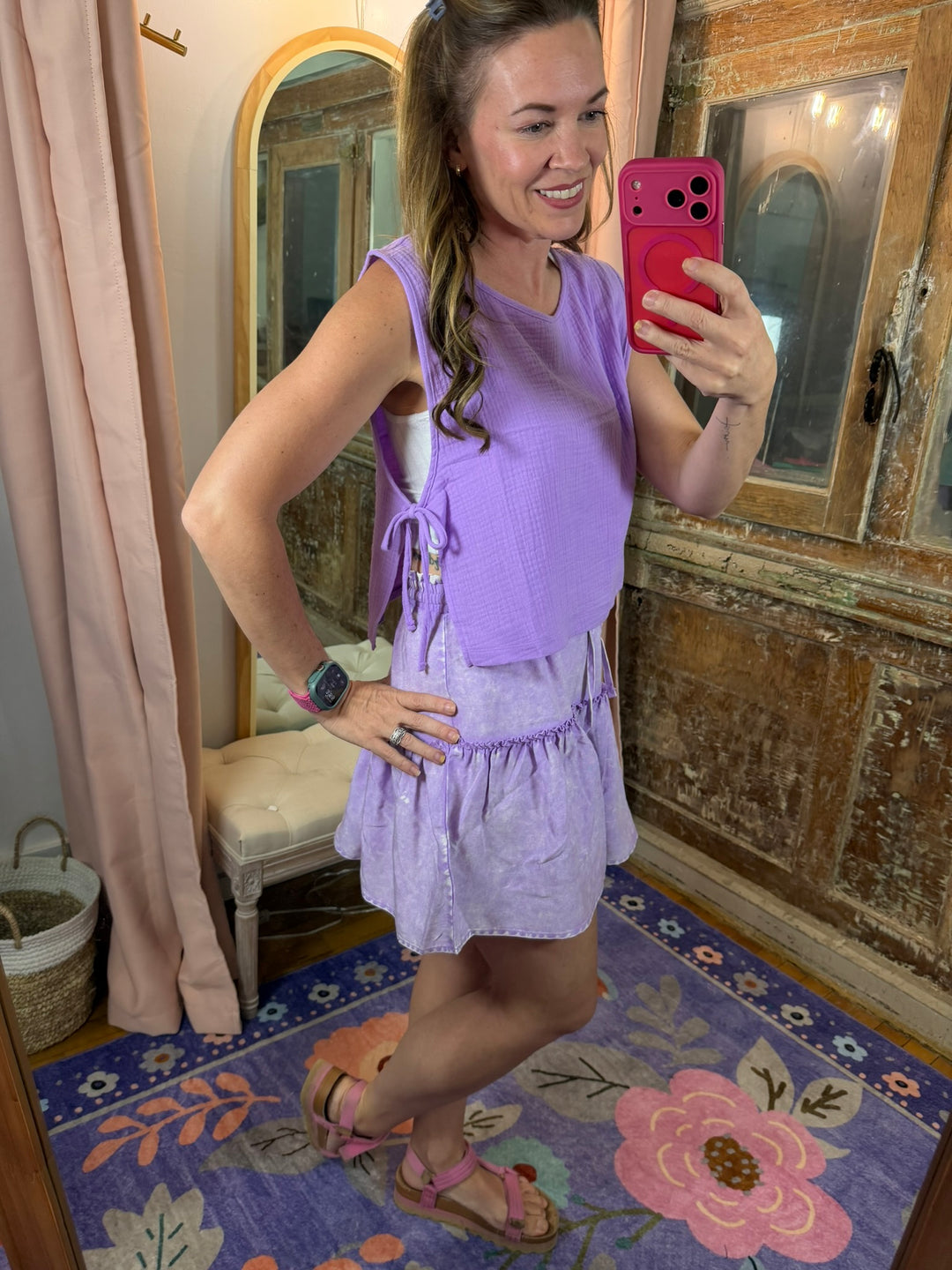 Lavender Breeze Tie Top