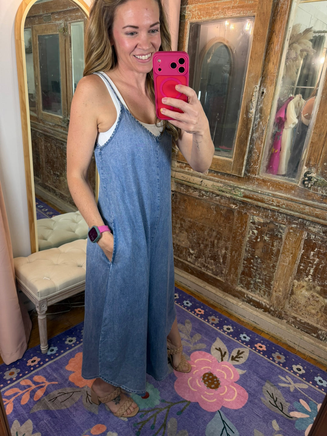 Blue Skies Chambray Jumpsuit ☁️💙