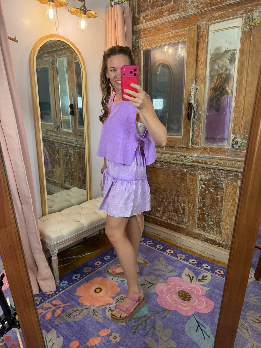 Lavender Breeze Tie Top