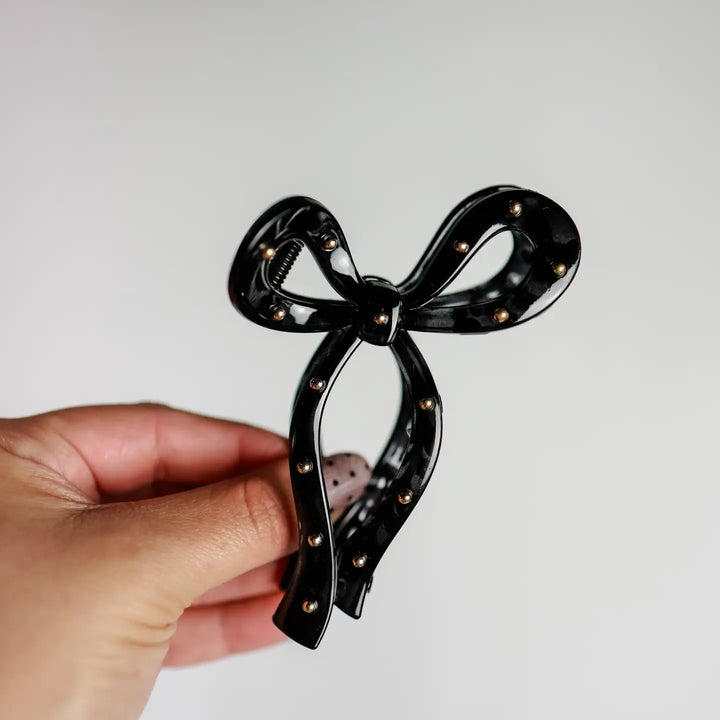 Studded Bow Clip