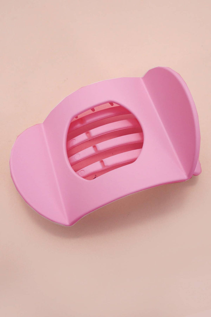 Lay Flat Large Hair Claw Clip: SPRING PINK