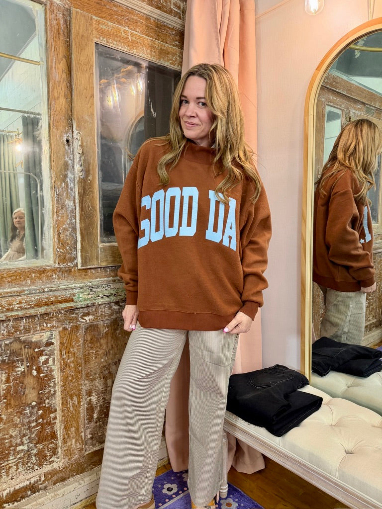 Good Day 2-Sided Mock Sweatshirt