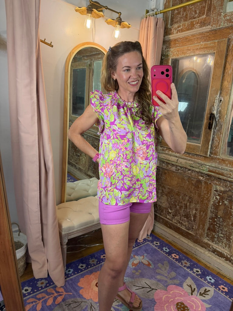 Blooming Bold Floral Top