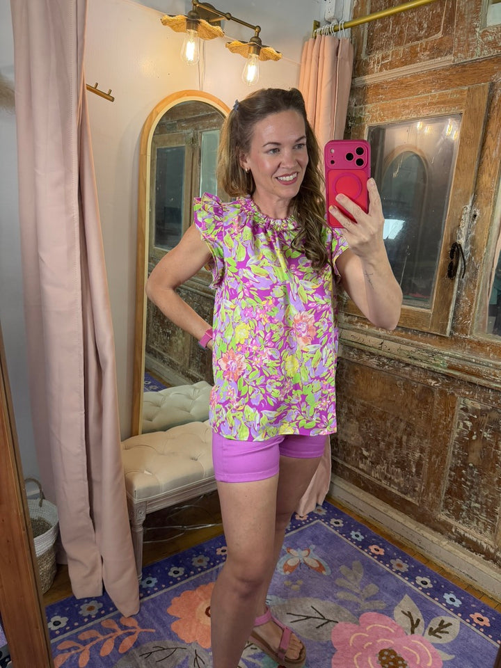 Blooming Bold Floral Top