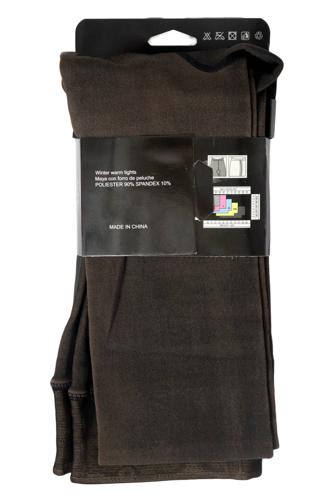 Women's Fake Sheer Fleece Lined Pantyhose Tights: NUDE / ONE SIZE