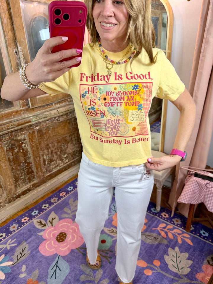 Sunday is Better Crop Tee