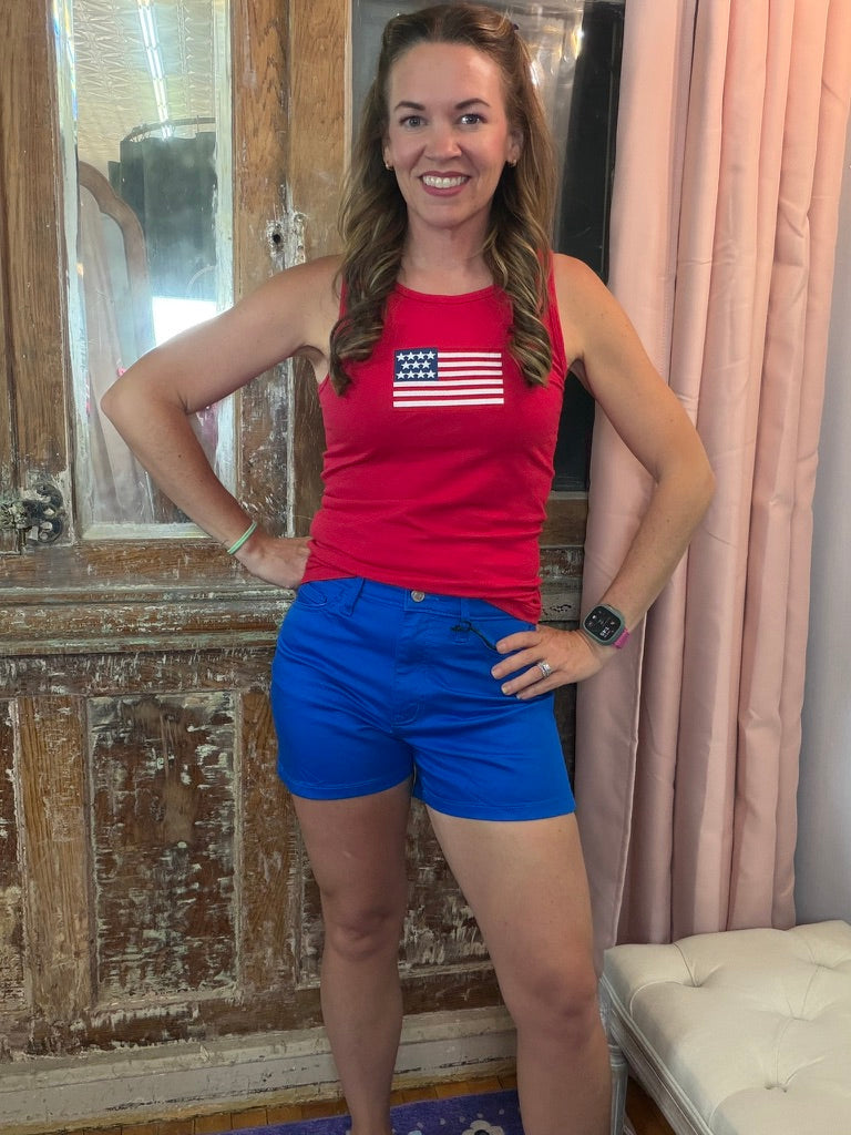 Bold Basics Shorts - Blue