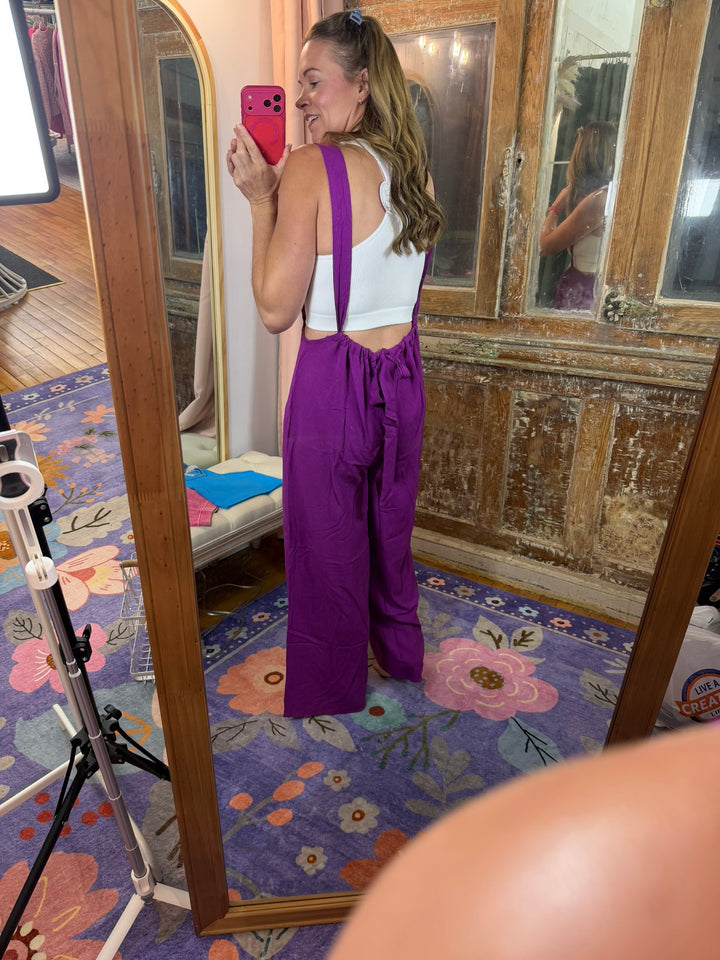 Plum Perfect Wide Leg Jumpsuit