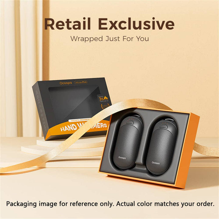 Ocoopa UT3 Lite Plus Retail Exclusive Portable Golf Hand Warmer: Black on White