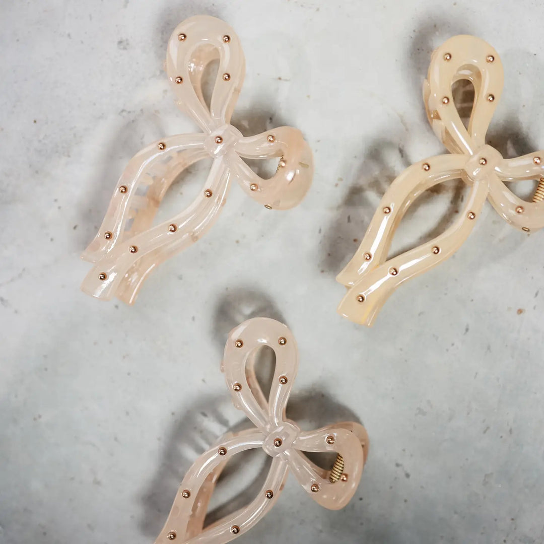 Studded Bow Clip