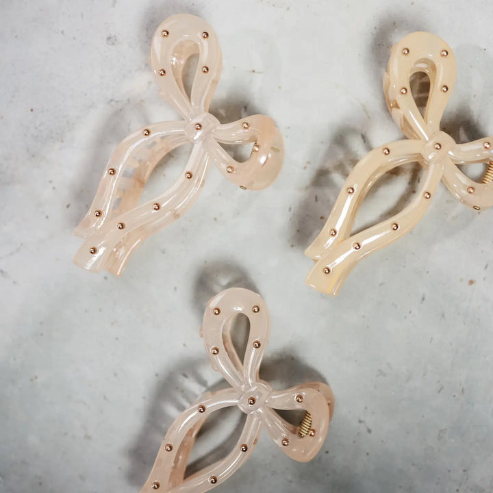 Studded Bow Clip