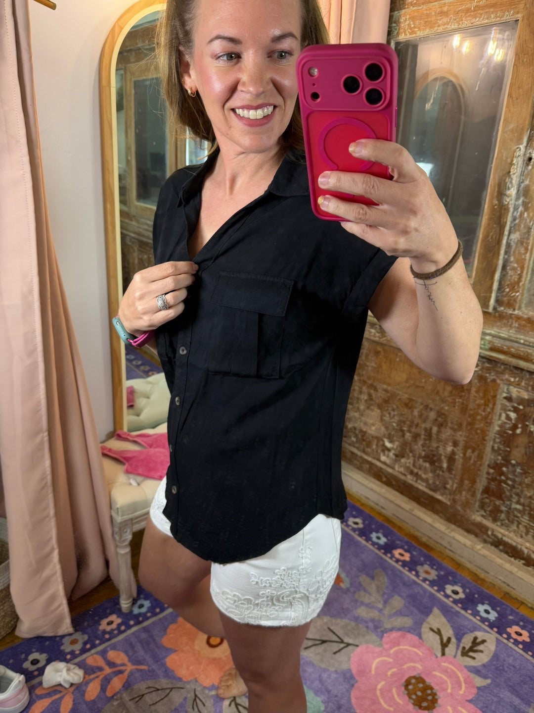 City Chic Button Down Top