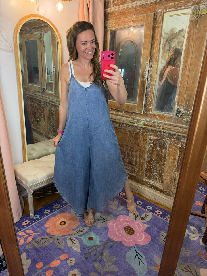 Blue Skies Chambray Jumpsuit ☁️💙