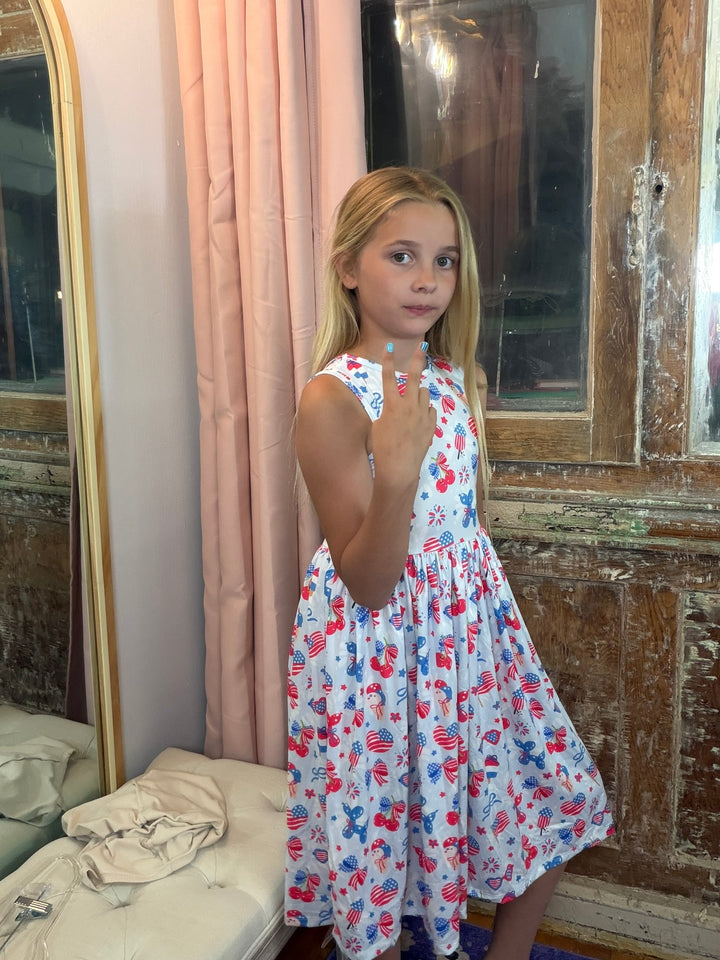 Little Miss Liberty Tank Twirl Dress
