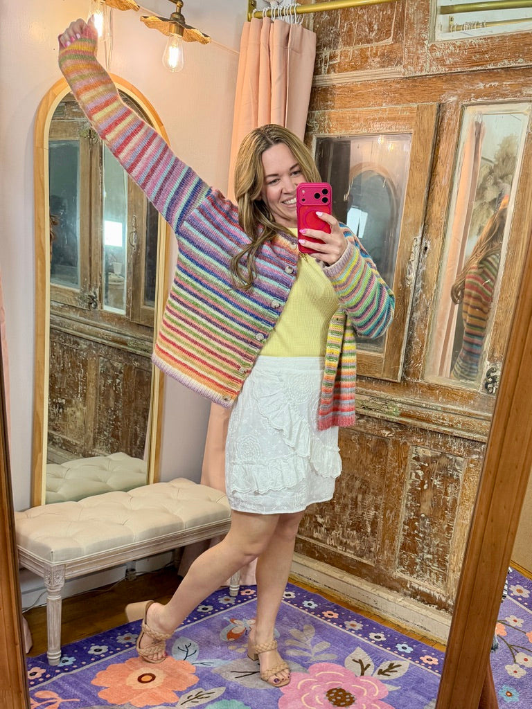 Eyelette Ivory Skirt