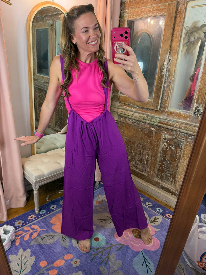 Plum Perfect Wide Leg Jumpsuit