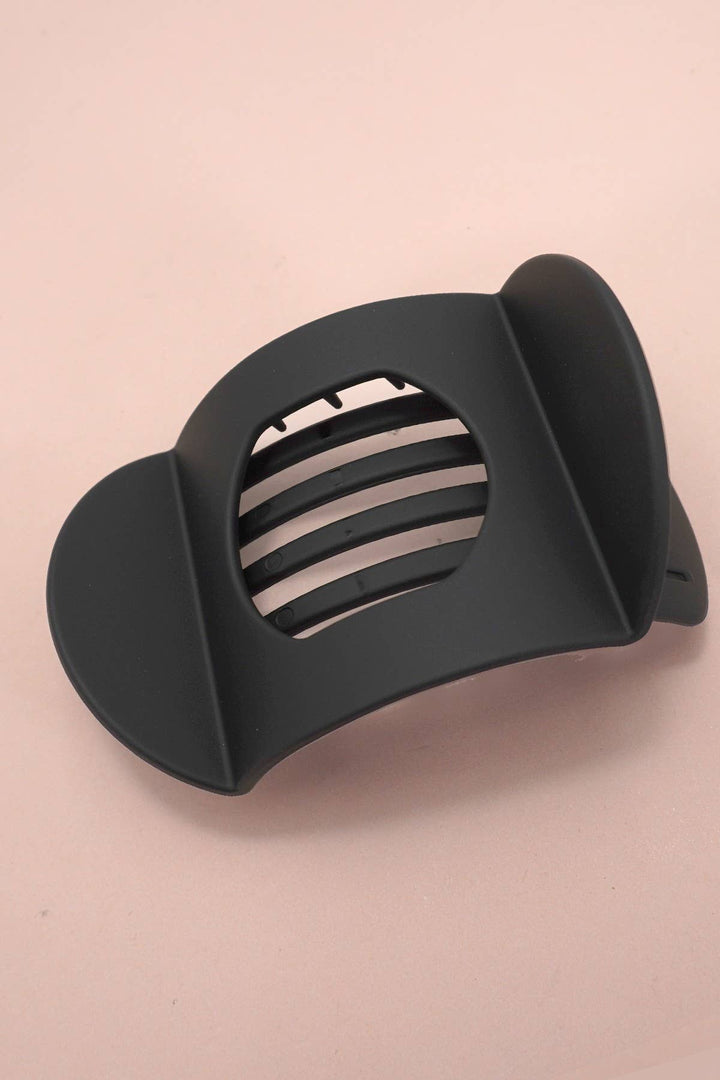 Lay Flat Large Hair Claw Clip: Black