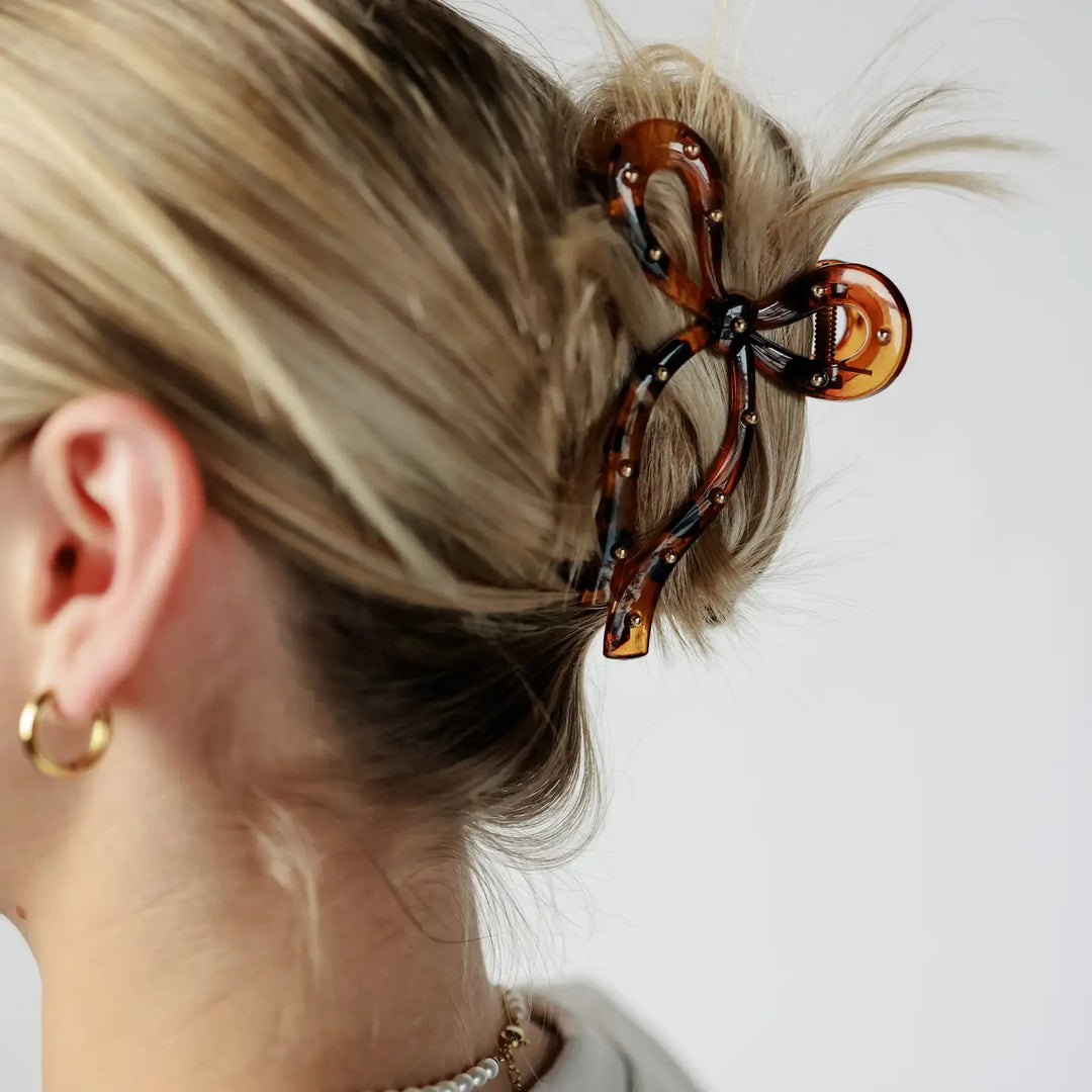 Studded Bow Clip