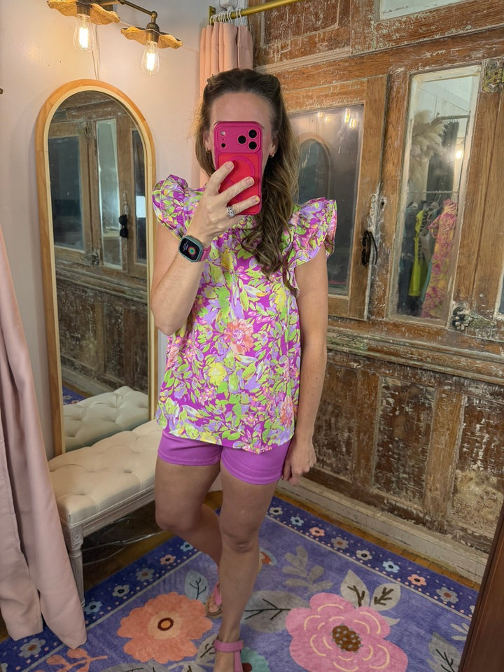 Blooming Bold Floral Top