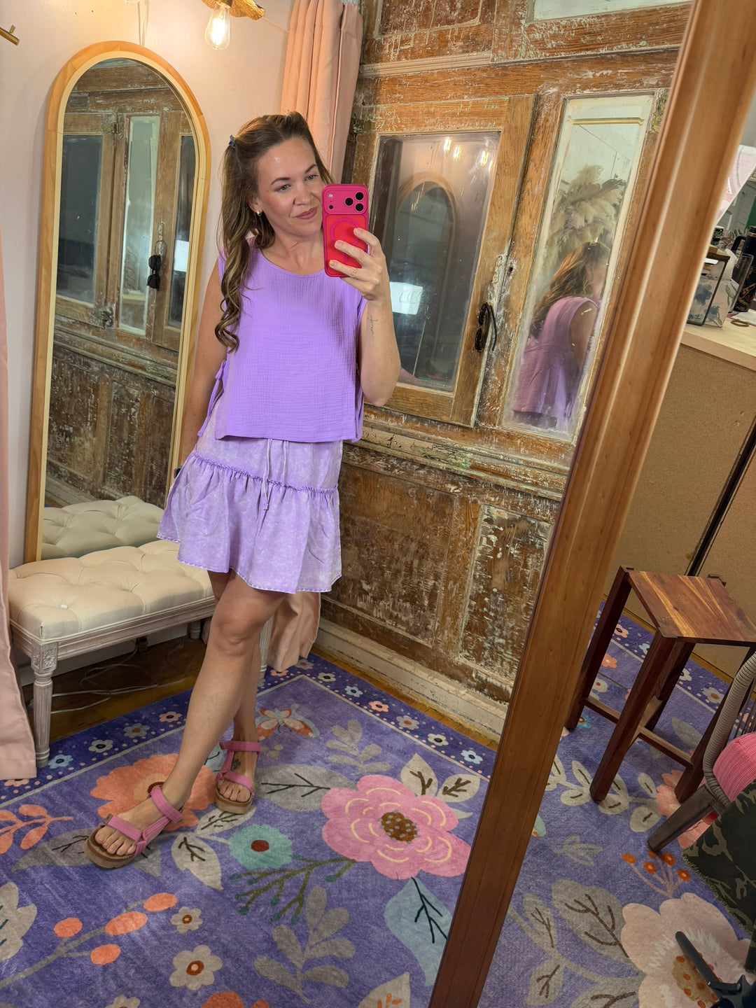 Lavender Breeze Tie Top