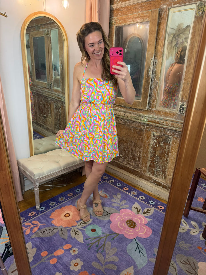 Groovy Girl Mini Dress 🌈✨
