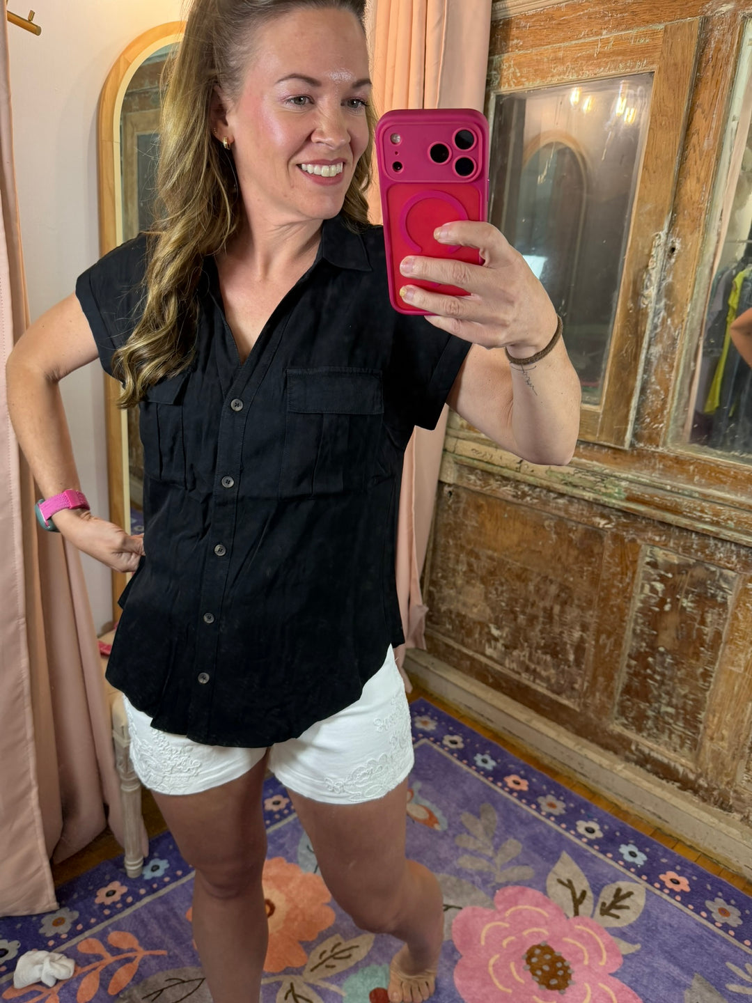 City Chic Button Down Top