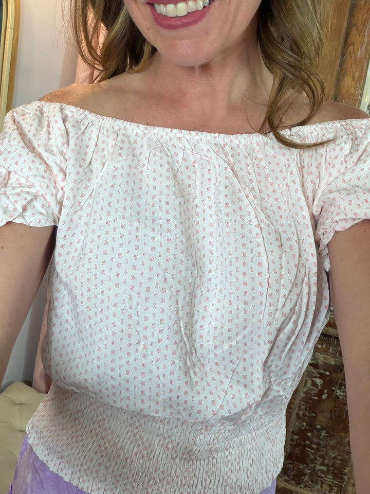Pink Lemonade Puff Top 🍋🌸