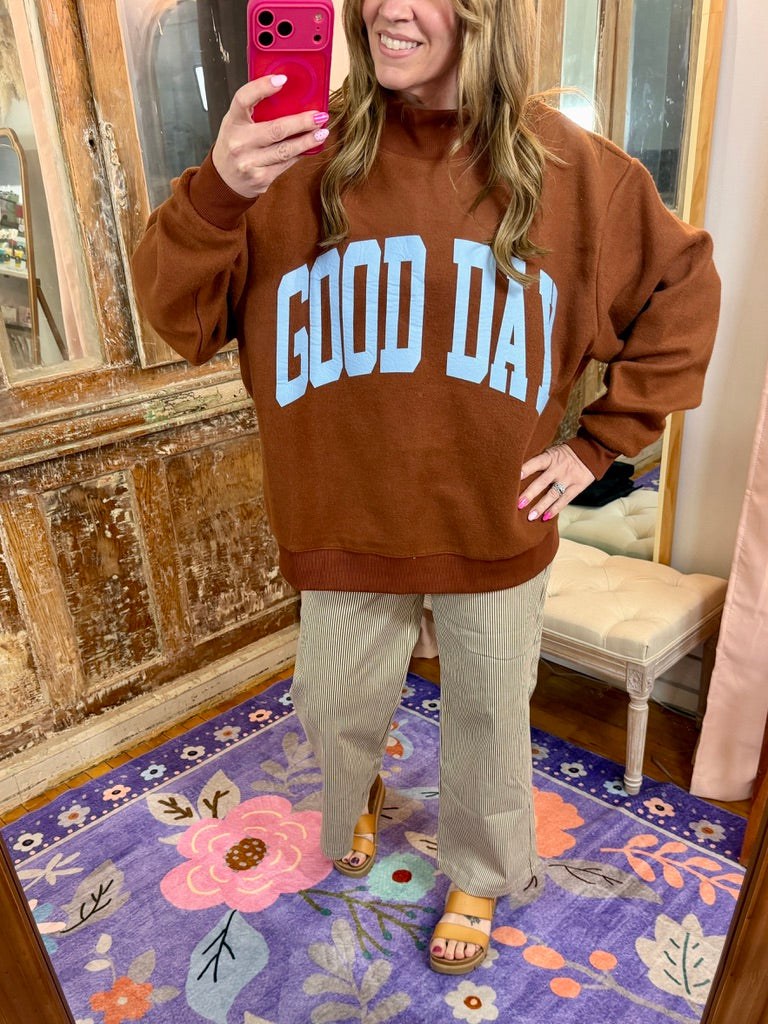 Good Day 2-Sided Mock Sweatshirt