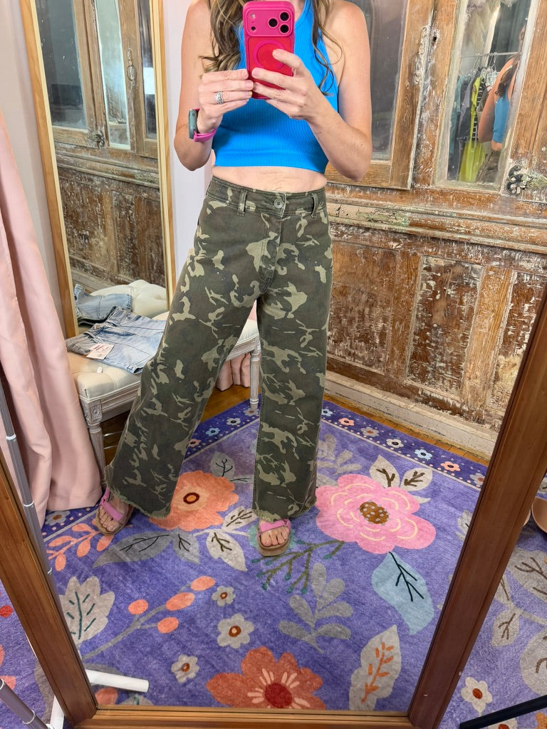 Main Character Camo Jeans