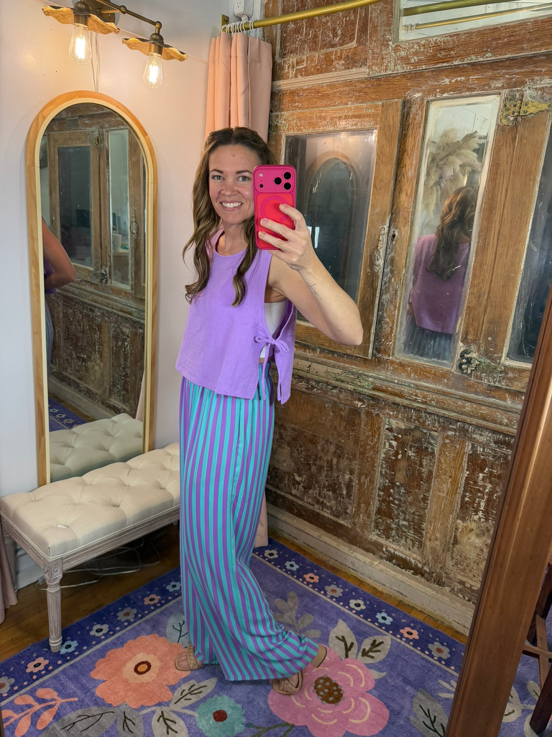 Lavender Breeze Tie Top