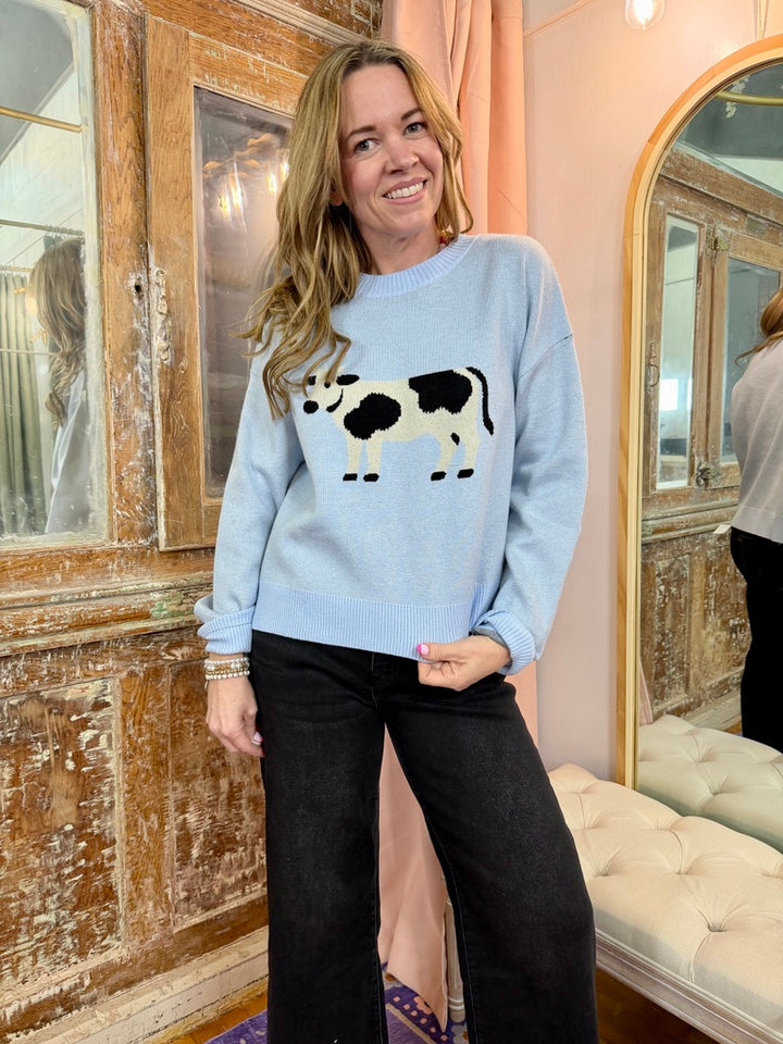 Cow Knit Sweater