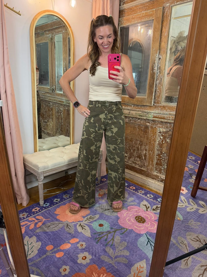 Main Character Camo Jeans