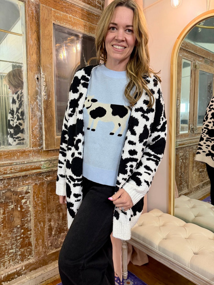 Cow Knit Sweater