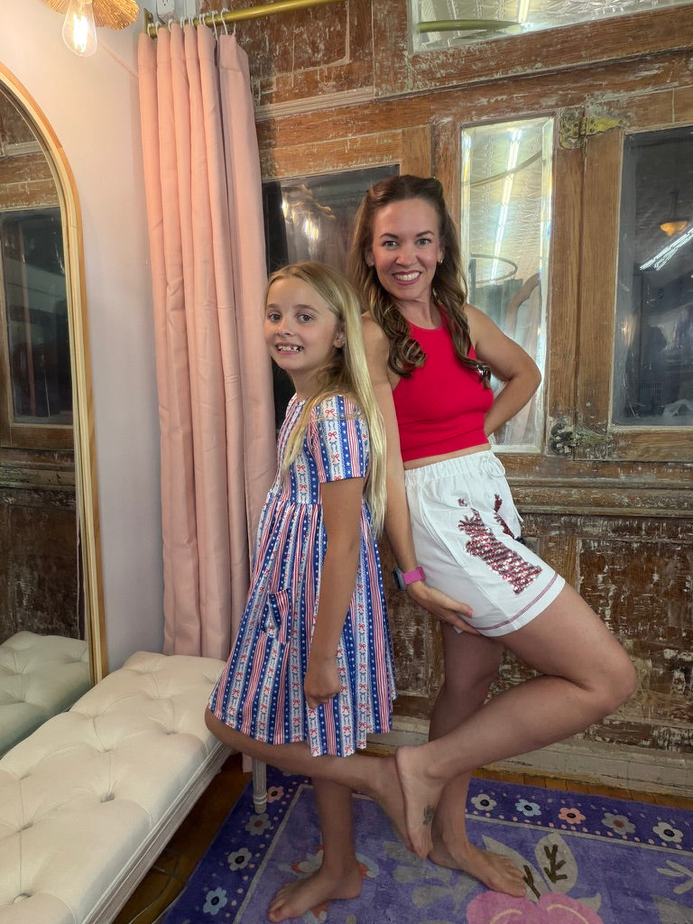 All American Girl Pocket Twirl Dress