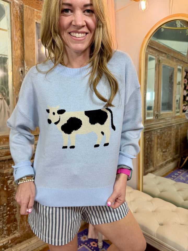Cow Knit Sweater