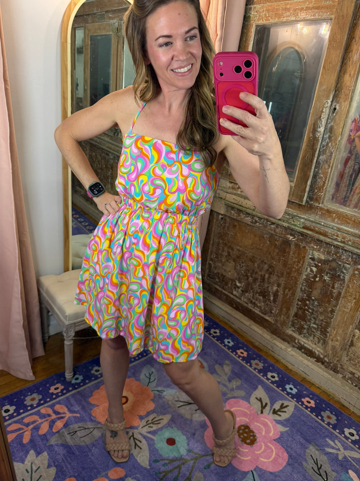 Groovy Girl Mini Dress 🌈✨