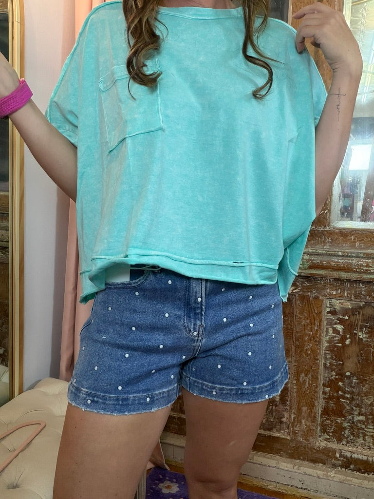 Seaside Washed Pocket Tee