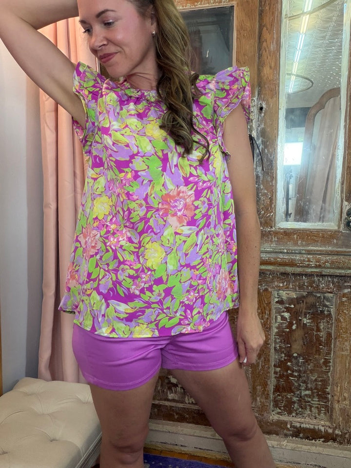 Blooming Bold Floral Top