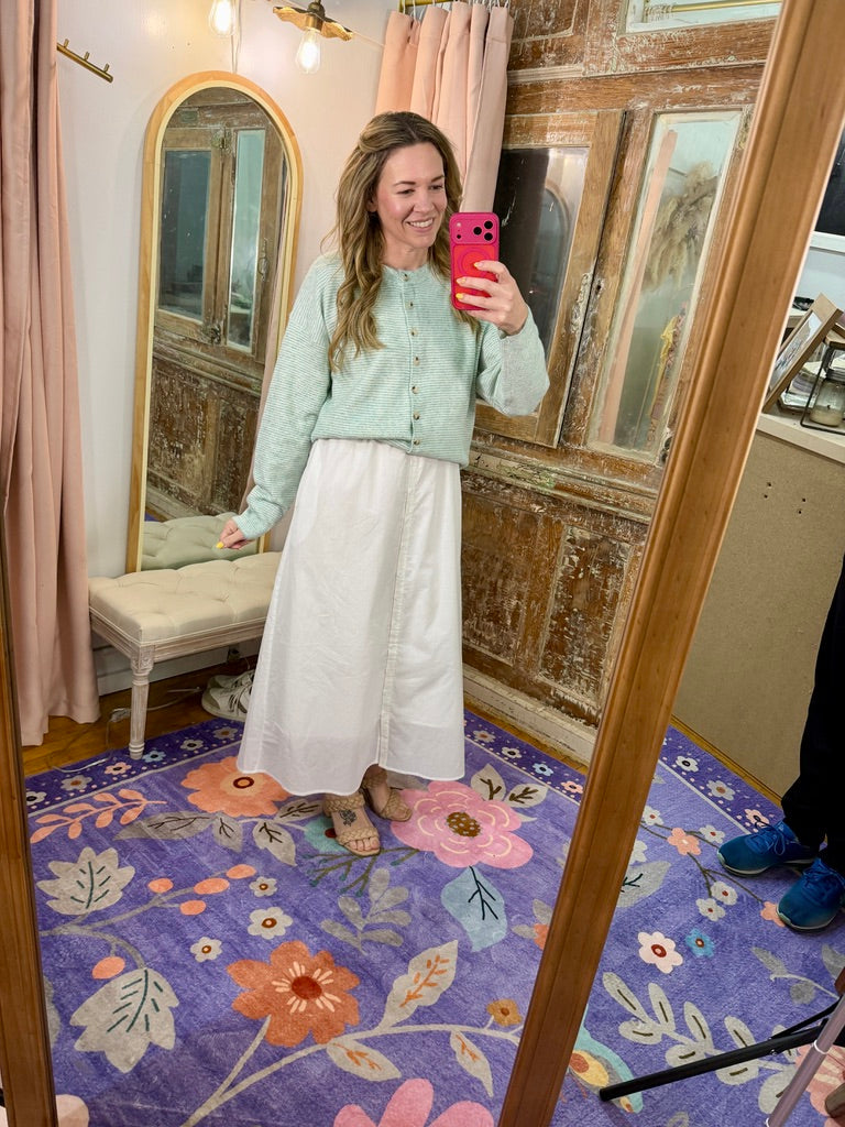 Simply Sweet Button-Up Midi Dress