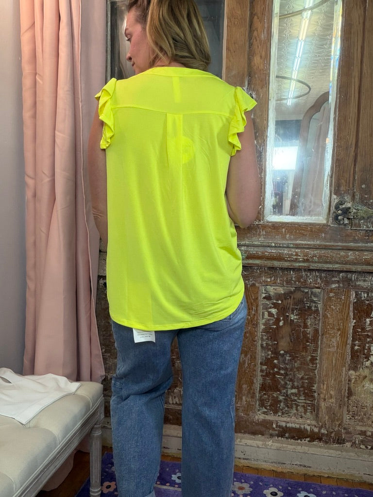 Sunbeam Flutter Sleeve Top