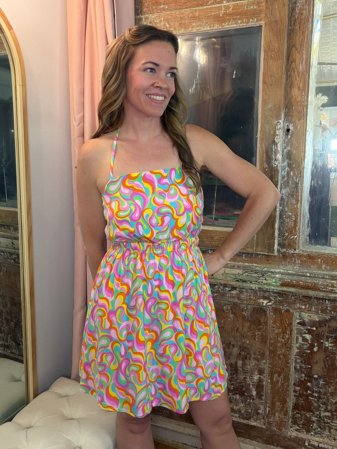 Groovy Girl Mini Dress 🌈✨