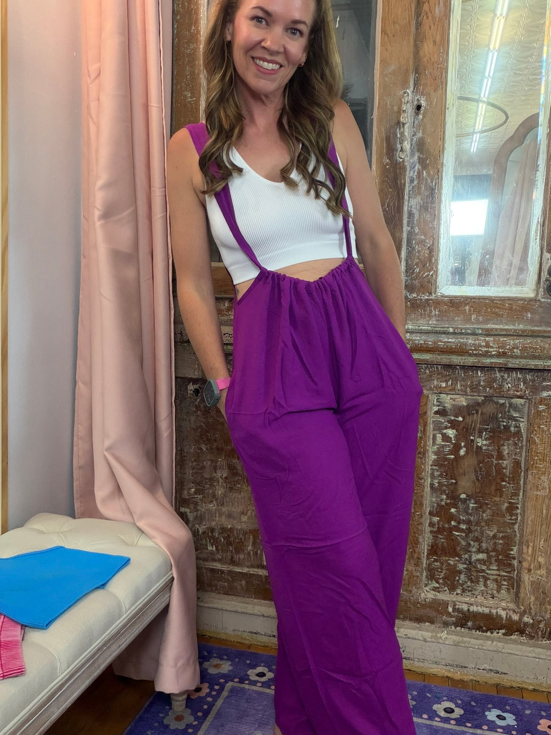 Plum Perfect Wide Leg Jumpsuit