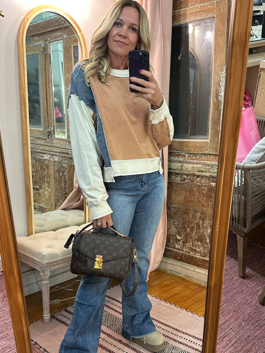 Cinnamon Block Sweatshirt