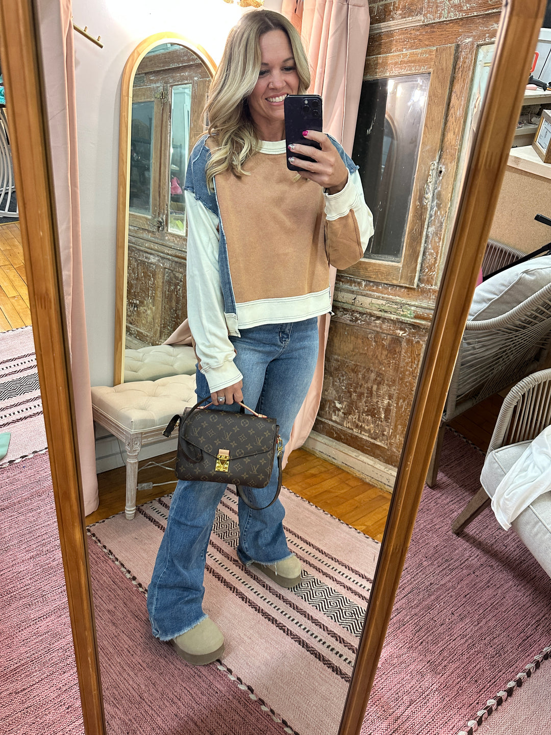 Cinnamon Block Sweatshirt