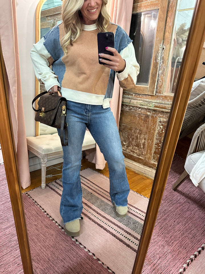 Lovervet Slant Cut Flare Hem