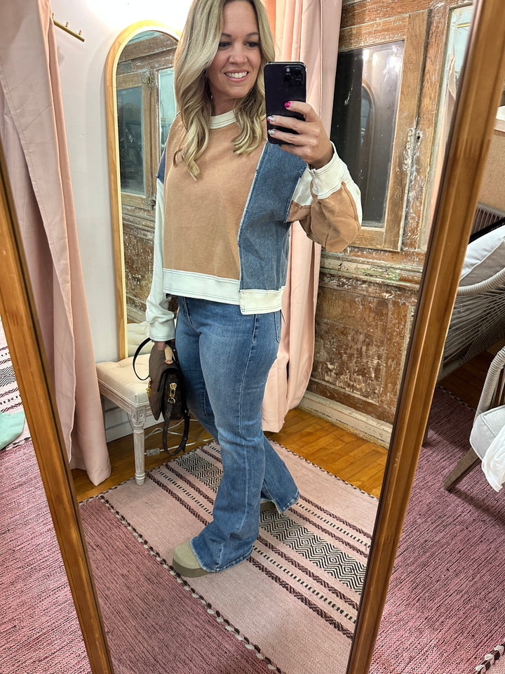 Lovervet Slant Cut Flare Hem