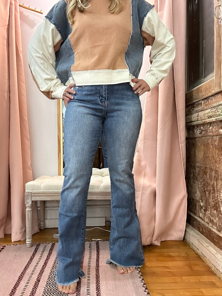 Lovervet Slant Cut Flare Hem